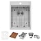 Ruvati Outdoor BBQ Workstation Sink 15x20" Topmnt MarineGrade T-316 SS RVBoat RVQ5210 - alternate 3
